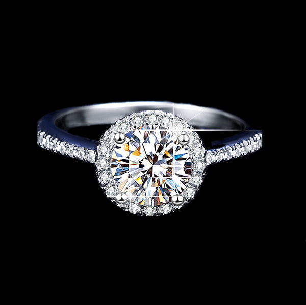 One Carat Dove Egg Garden Ring: A Statement of Elegance for Women